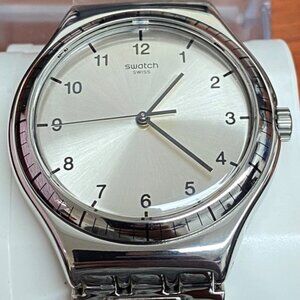 Swatch Zio Argento Silver Dial Stainless Steel Watch